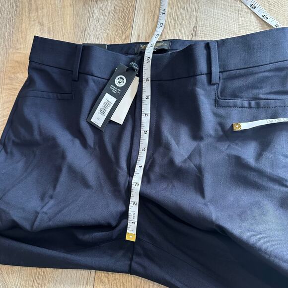 Banana Republic TALL Siena Slim Italian Wool Ankle Pant Navy Blue 8 444805 - Picture 11 of 12